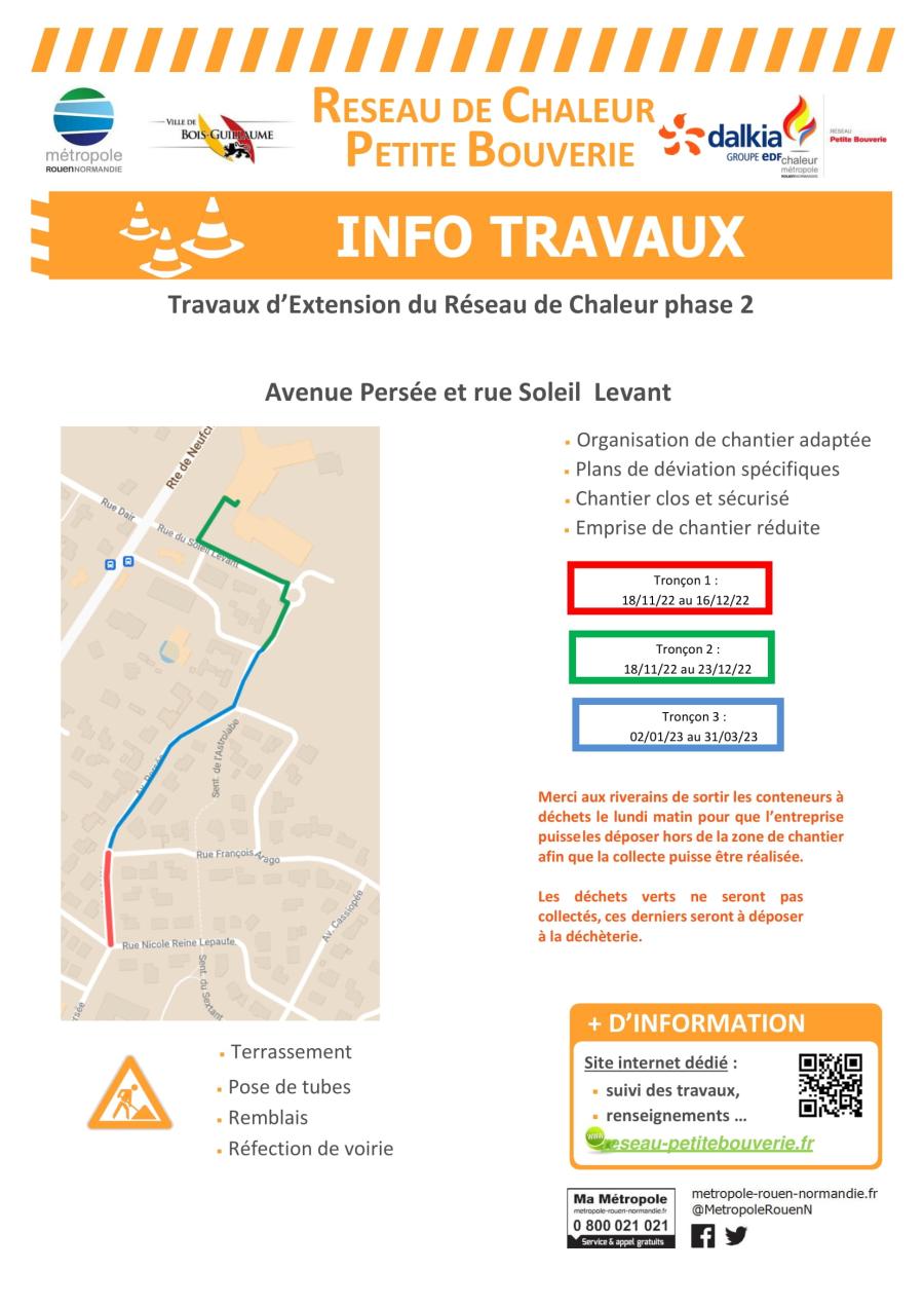 Travaux du 18/11/22 au 31/03/23